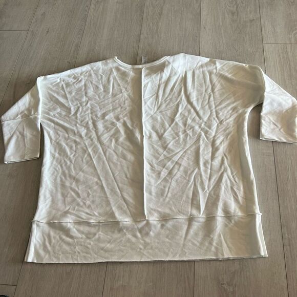 Spanx Perfect Length Top, Dolman 3/4 Sleeve Powder Size L - Picture 2 of 8